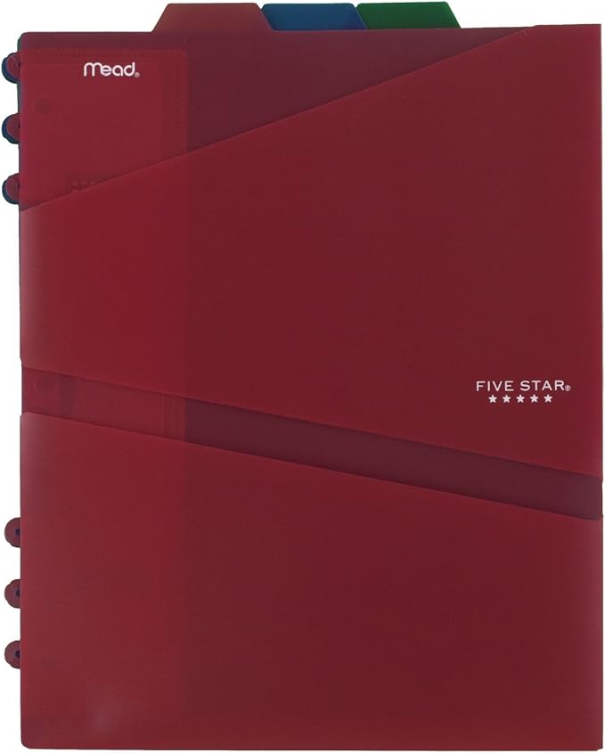 Five Star 2-Pocket Dividers, Tabbed, Colors Will Vary, 3 Pack (81210)