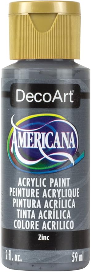 DecoArt Americana Acrylic Paint, 2-Ounce, Zinc