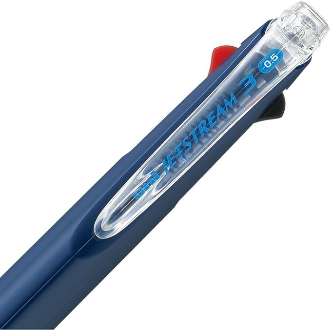 uni Ballpoint Pen Jetstream 3 Color Black, Red, Blue Ink 0.5mm, Navy (SXE340005.9)
