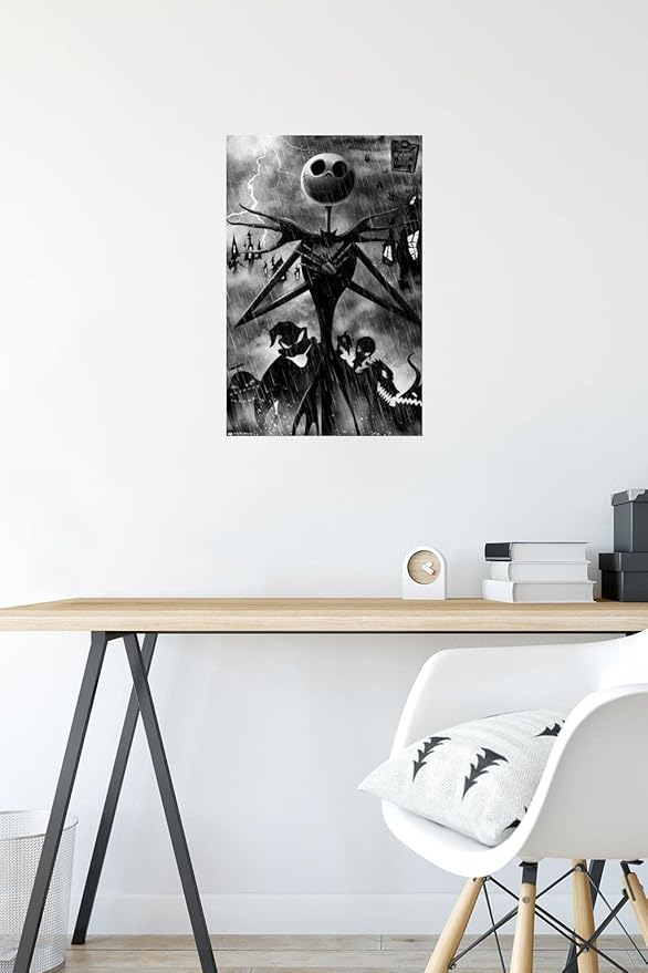Trends International Disney Tim Burton's The Nightmare Before Christmas - Shadows Wall Poster, 22.4L x 14.7W, Premium Unframed Version