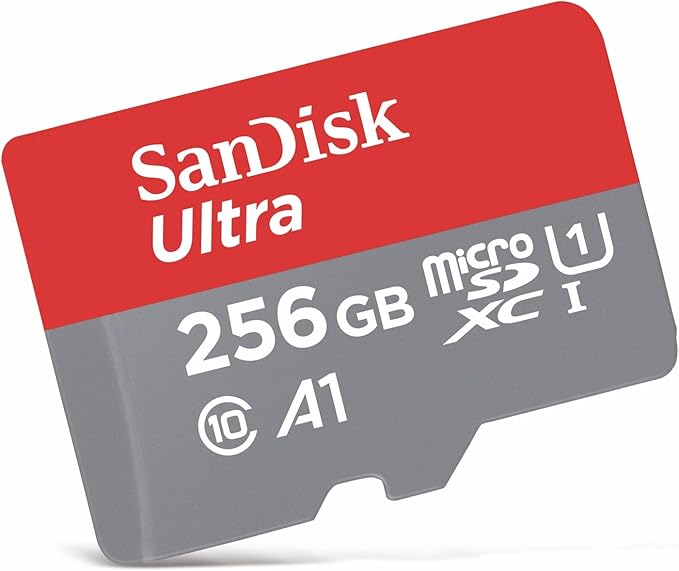 [Older Version] SanDisk 256GB Ultra microSDXC UHS-I Memory Card with Adapter - 100MB/s, C10, U1, Full HD, A1, Micro SD Card - SDSQUAR-256G-GN6MA
