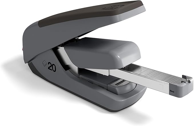 STAPLES TRU RED One-Touch CX4 Desktop Stapler, 20-Sheet Capacity, Black/Gray (TR58482)