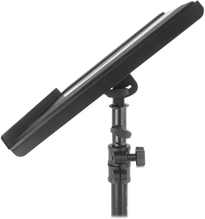 Rockville + DJ Tripod Laptop/Tablet/Ipad Stand with Dual Trays + RLS67 Professional