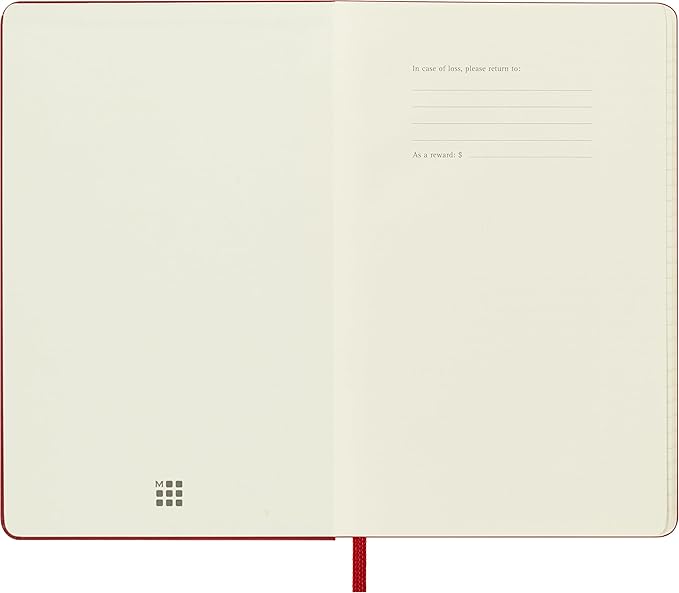 Moleskine Classic 12 Month 2026 Daily Planner, Hard Cover, Pocket (3.5" x 5.5"), Scarlet Red, 400 pages