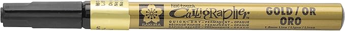 Sakura Pen-touch Calligraphy Pen Fine Gold