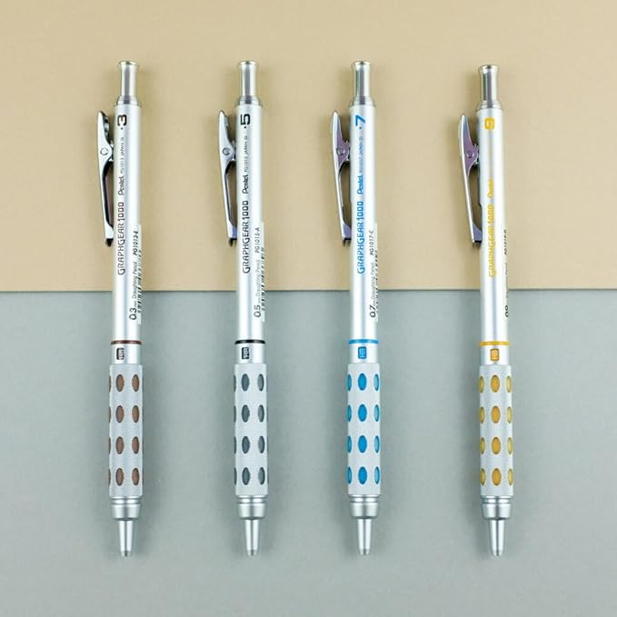 Pentel Graph Gear 1000 Automatic Drafting Pencil, 0.7mm Lead Size, Blue Barrel, 1 Each (PG1017C)