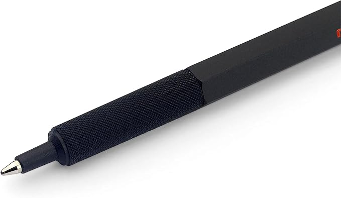 rOtring 600 Ballpoint Pen Medium Point Black Ink Black Barrel Refillable