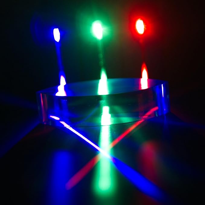 Light Blox - LED Color Mixing Educational Kit for Grades 2-8 (Red Green Blue 3-Pack) - Transforms into Ray Box - Reflection and Refraction Optics Experiments for Kids