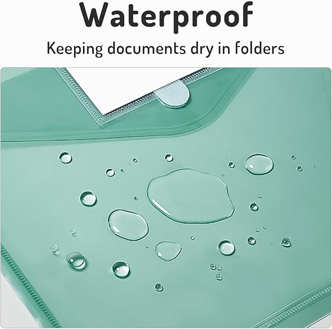 Forvencer Binder Pocket, 36 Pack Super Heavyweight Plastic Folders with Tight Closure, Binder Folders Side Loading, 3 Ring Binder Pocket, Binder Dividers with Pockets, Letter Size, Retro Series