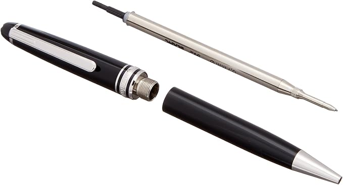 Mont Blanc 165-Meisterstuck Classique Platinum Mechanical Pencil, Black-0.7 (2868)
