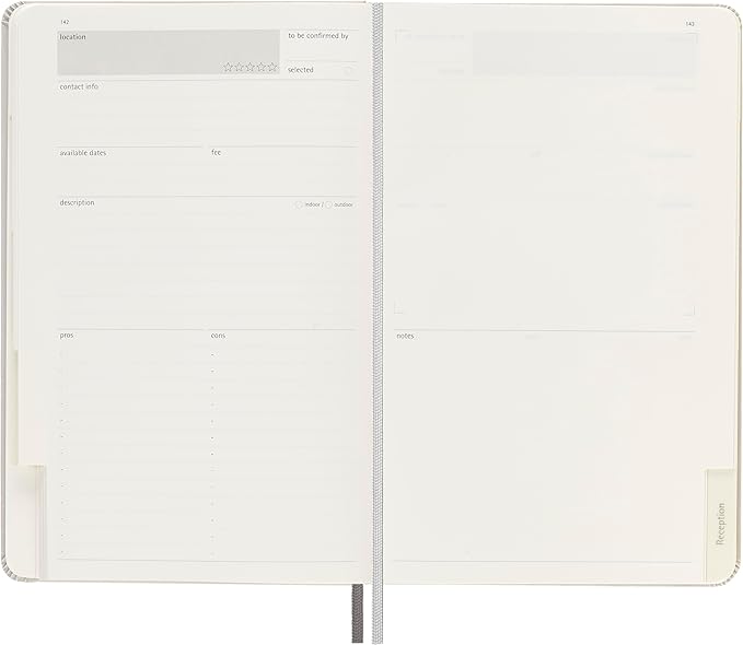 Moleskine Passion Journal, Wedding, Hard Cover, Large (5" x 8.25") Pearl Grey, 400 Pages