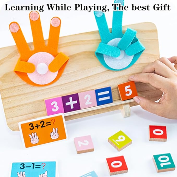 Montessori Toys for 3 4 5 Year Old,Preschool Learning Toys for Toddlers age 2-4,Educational Math manipulatives Number Counting Blocks for Kids,Birthday Christmas Stocking Stuffers for Boys Girls