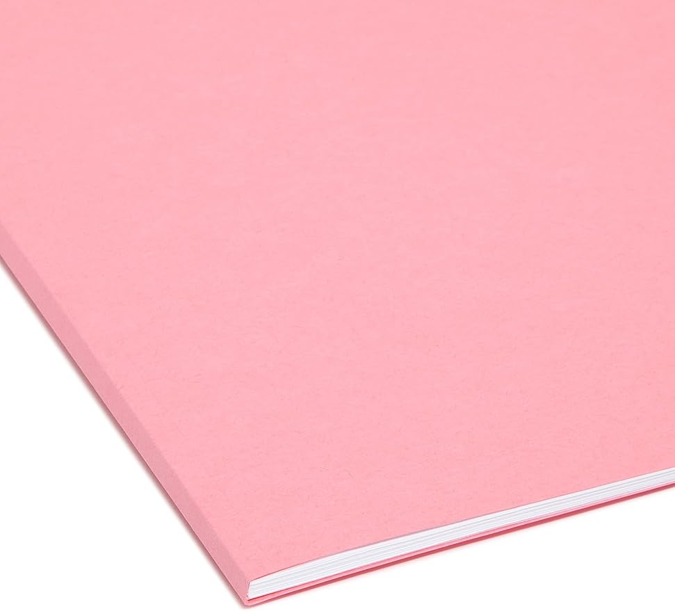 Smead Interior File Folder, 1/3-Cut Tab, Letter Size, Assorted Jewel-Tone Colors, 100 per Box, Expandable File Folders for Filing Cabinet