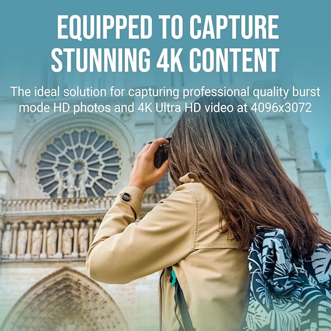 PNY 512GB EliteX-PRO60 UHS-II SDXC Memory Card - R280MB/s W150MB/s, U3, V60, 4K UHD, Full HD, UHS-II for Professional Photographers & Content Creators, DSLR Mirrorless Cameras, Advanced Video Cameras