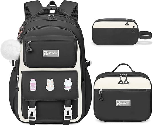 Kids Backpacks for Girls - Cute Girls Backpack for Elementary, Middle and High School Students - 18" School Bookbag
