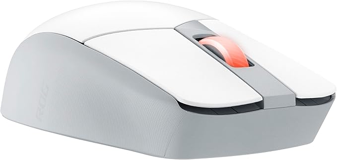 ASUS ROG Strix Impact III Wireless Gaming Mouse, 57 G Lightweight, 36K DPI Sensor, Bluetooth & 2,4GHz RF, ROG SpeedNova, Up to 618hrs Battery Life, Replaceable Switches, ROG Omni Receiver, White