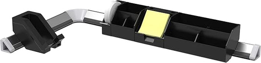 Bostitch Office Bostitch Konnect 9-Piece Desktop Organizer Kit, Includes Cable Management Rails, Charging Phone Dock, Tape Dispenser, Sticky Notes, Storage Bins, Black (KT-CKIT2-BLK)
