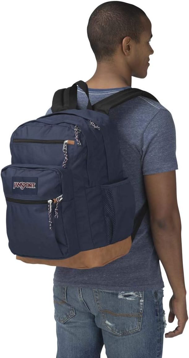 JanSport Cool Backpack, with 15-inch Laptop Sleeve - Large Computer Bag Rucksack with 2 Compartments, Ergonomic Straps, Navy | Computer Bag, Rucksack, 2 Compartments, Ergonomic Straps