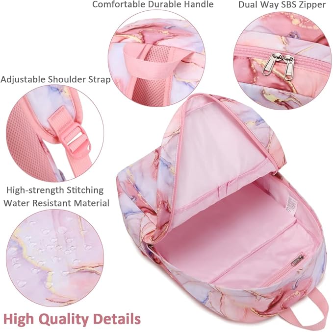 Meisohua School Backpack for Teens Girls Boys Backpack for Elementary Middle School Bookbag for Kids Backpack Lunch Bag Set