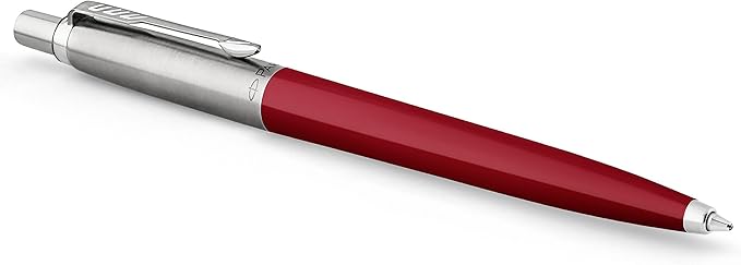 Parker Jotter Originals Ballpoint Pen Classic Red Finish Medium Point Blue Ink 1 Count