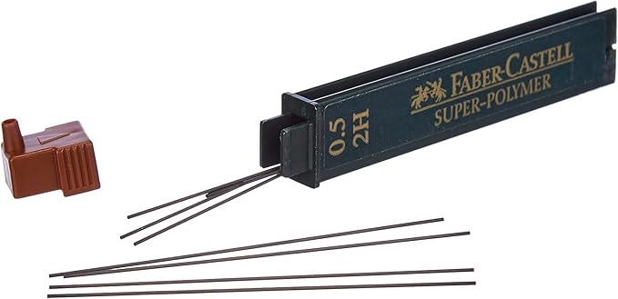 Faber-Castell, Faber-Castell Super Polymer,0.5 mm 2H Mechanical Pencil,Black