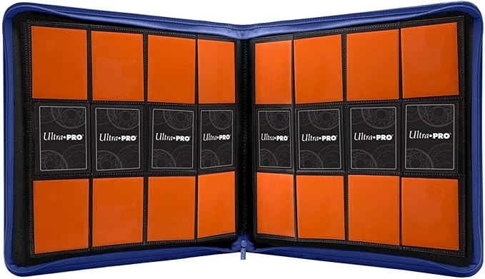 Ultra Pro E-15740 Ultra Pro-12 Pocket Zippered Pro Binder-Blue (Blue)