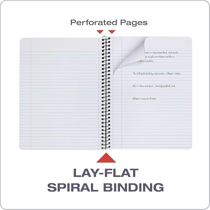 Oxford Spiral Composition Notebooks, 4 Pack, College Ruled Paper, 9-3/4 x 7-1/2 Inches, 80 Sheets, Black Marble Cover (64951)