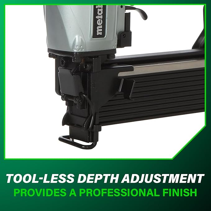 Metabo HPT Wide Crown Stapler, Pro-Preferred Pneumatic Power Nailers, Lathing Tool for Sheathing & Insulation, Quick Response, 16 Gauge, Up to 150 1" Wide Crown Staples, Length 1" to 2", N5024A2