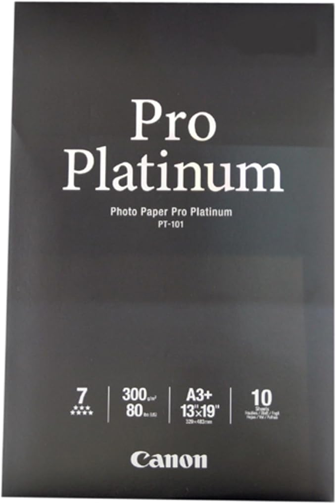 Canon 2768B018 Photo Paper Pro Platinum, 13 x 19 Inches, 10 Sheets