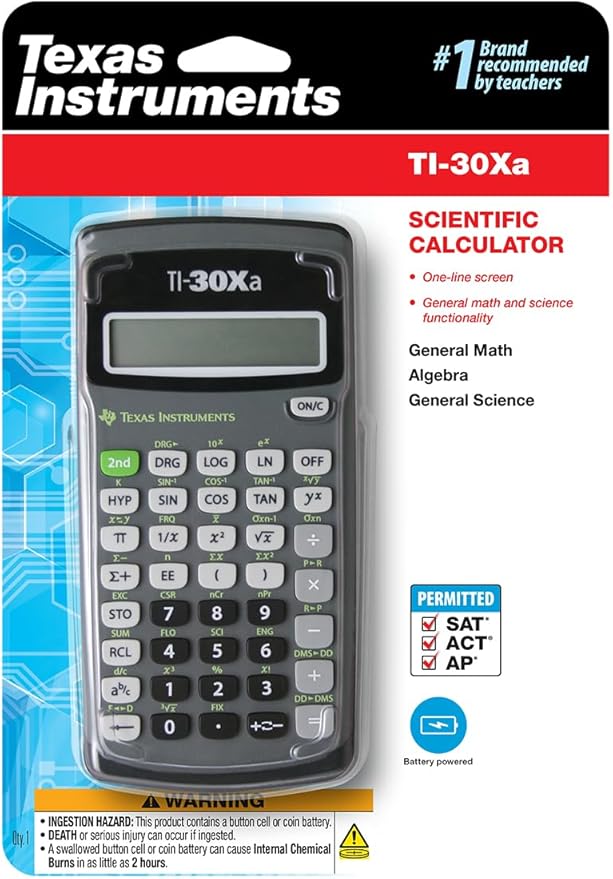 Texas Instruments TI-30Xa Scientific Calculator