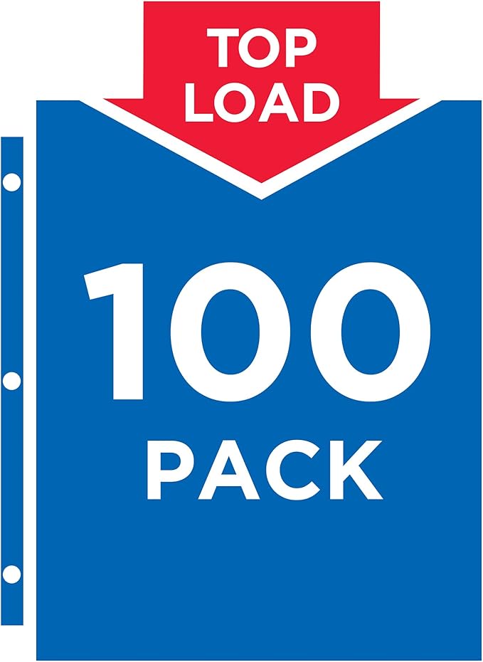 Avery Clear Economy Sheet Protectors, Top Load, 100 Document Protectors (75183)