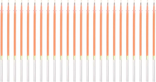PATIKIL 0.5mm Gel Pens Refills, 24 Pack Glitter Gel Pens Sparkle Metallic Ink Fine Point Colored Refill Set for Adults Coloring Books Journaling Scrapbooking Art Drawing, Orange
