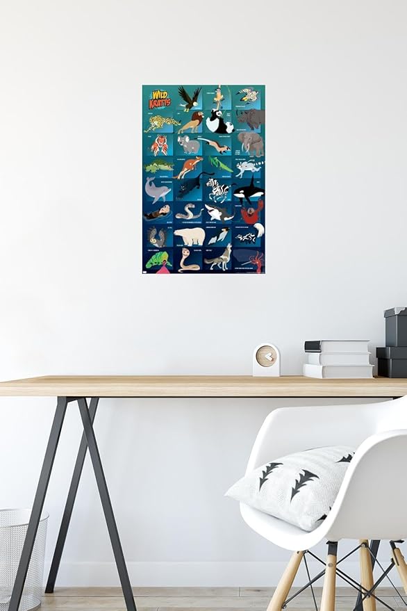 Wild Kratts - Grid Wall Poster, 22.4L" x 14.7W", Premium Unframed Version
