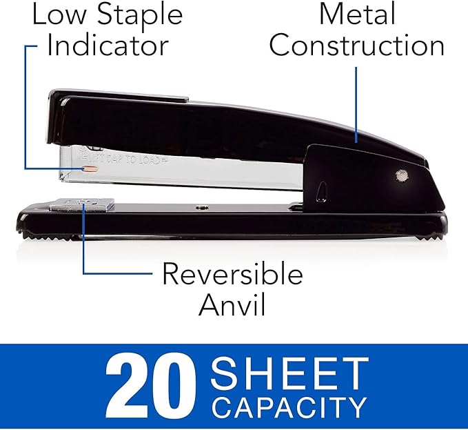 Swingline Stapler Value Pack, Commercial Desktop Stapler, 20 Sheet Capacity, includes Staples & Staple Remover (44420)