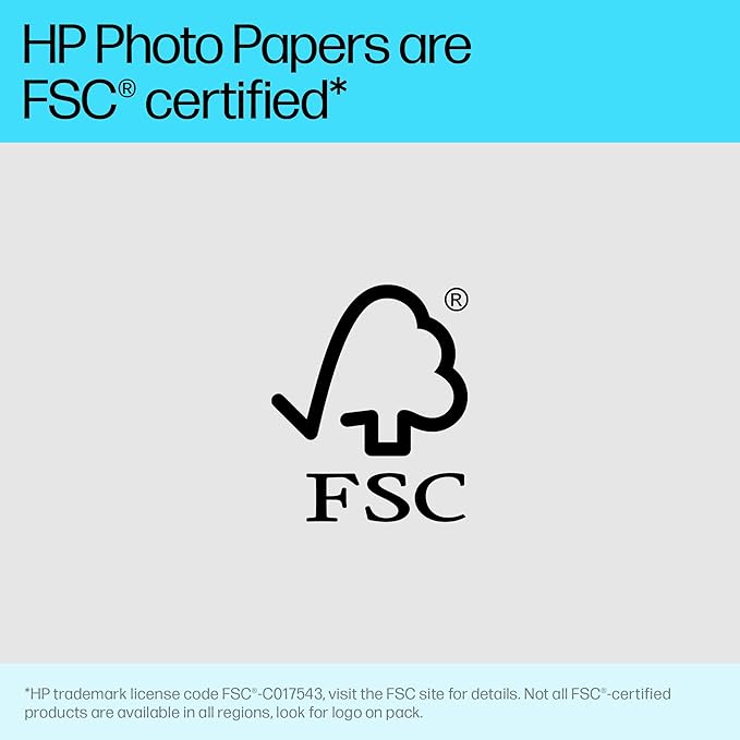 HP Premium Plus Photo Paper - Designed for HP Inkjet Printers, Glossy, 8.5x11 in, 50 sheets - (Pack of 1), (CR664A) White