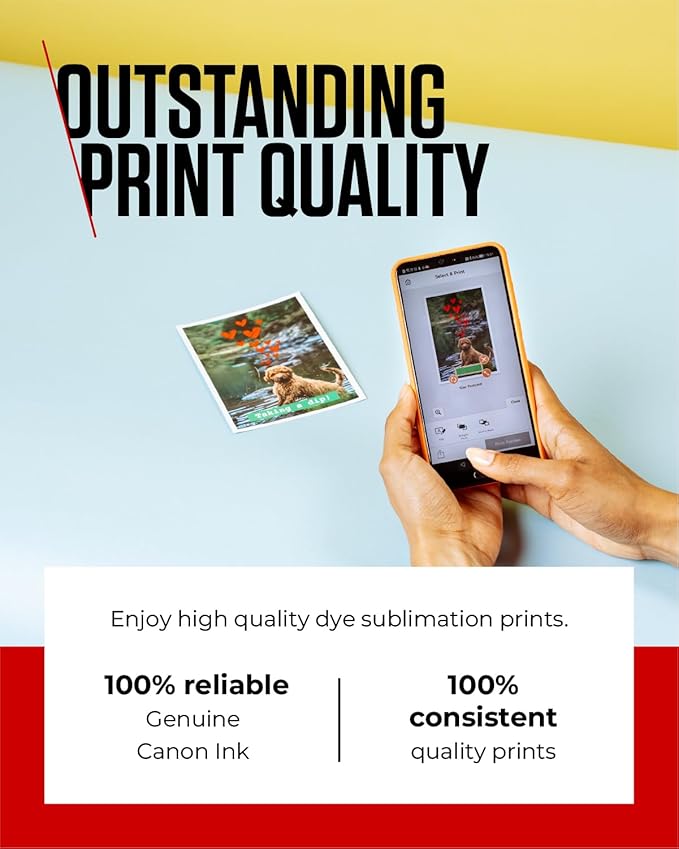Canon RP-108 Color Ink/Paper Set, Compatible with Selphy CP910/CP820/CP1200/CP1300/CP1500