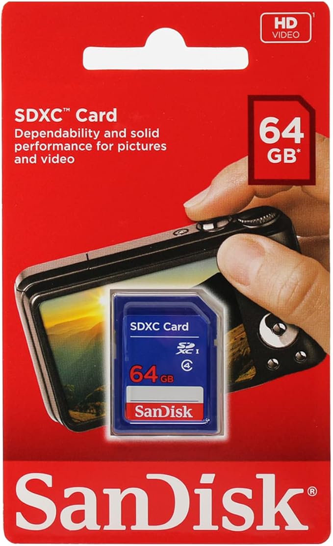 SanDisk 64GB Class 4 SDXC Flash Memory Card- SDSDB-064G-B35 (Label May Change)