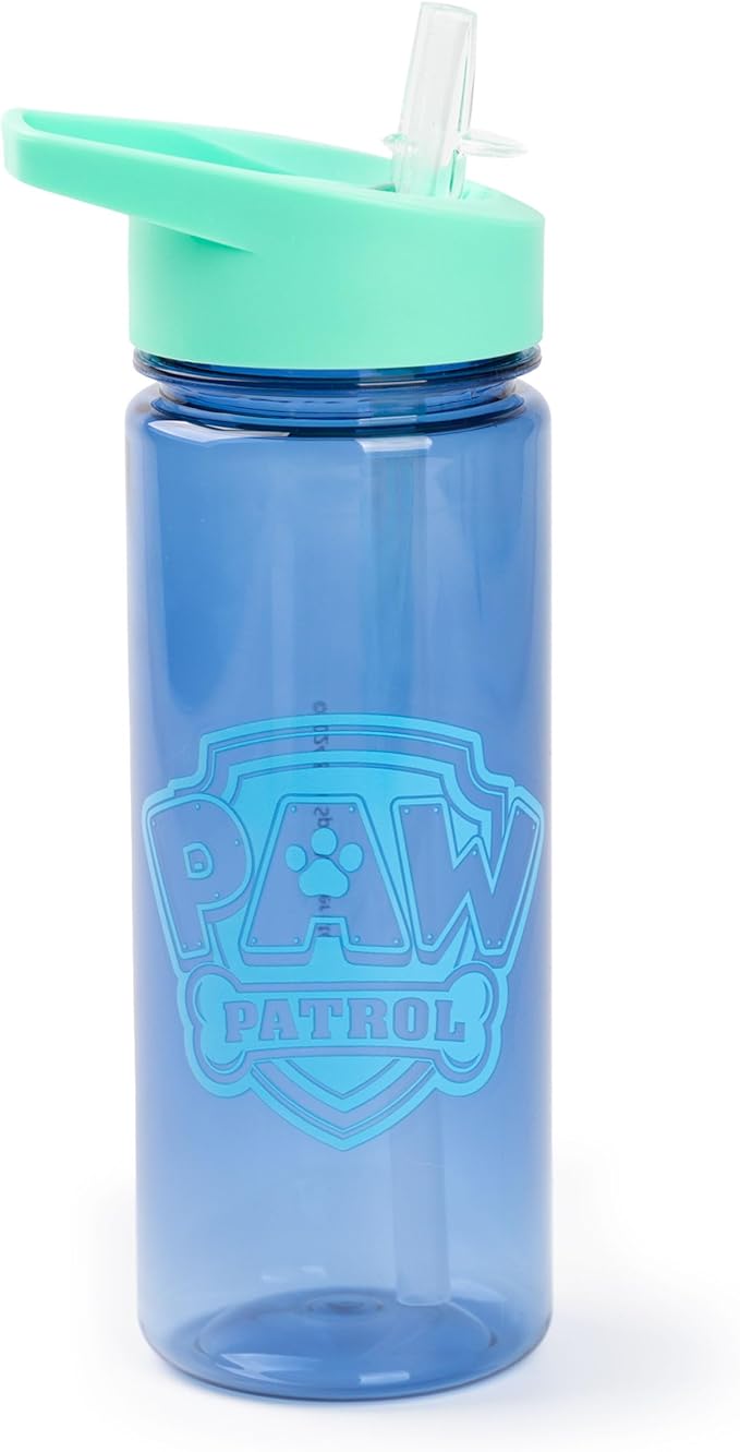 Paw Patrol Boys Backpack Set | Kids 4 Piece Blue & Green Rucksack Bundle with School Bag, Pencil Case, Lunch Bag & Water Bottle | Chase Dog Crew Graphic Complete Matching Set | Back to School Gifts
