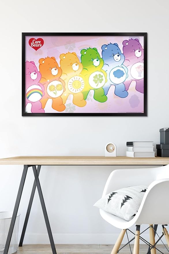 Care Bears - Care Bear Stare Wall Poster, 34L" x 22.4W", Black Framed Version