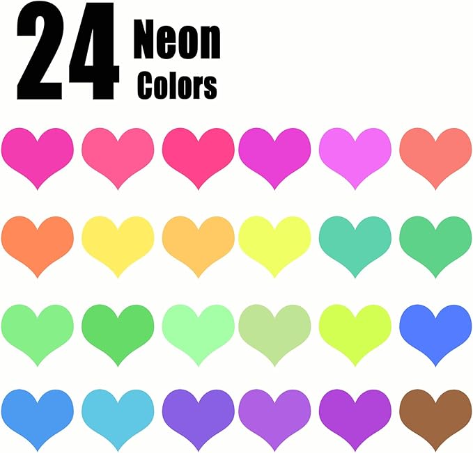 Neon Gel Pens,72 Color Gel Pens Set including 24 Color Gel Pen with 48 Refills,40% More Ink Colored Gel Pens for Drawing, Doodling, Scrapbook, Journaling