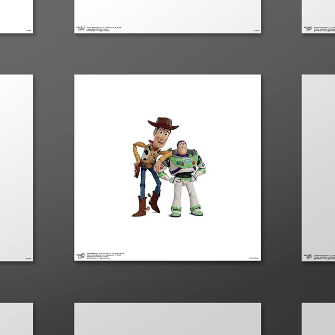 Trends International Gallery Pops Disney Pixar Toy Story 4 - Buzz and Woody Wall Art Wall Poster, 12.00" x 12.00", Unframed Version