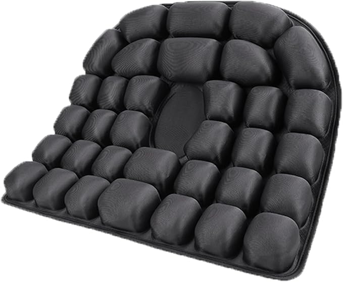 1Pcs 3D Air Inflatable Pressure Relief Cushion,Airplane seat Cushion for Long Flights,Press Type air Inflatable Wheelchair seat Cushion for Car,Office,Stadium,Ergonomic Comfort Support,Seat Cushio