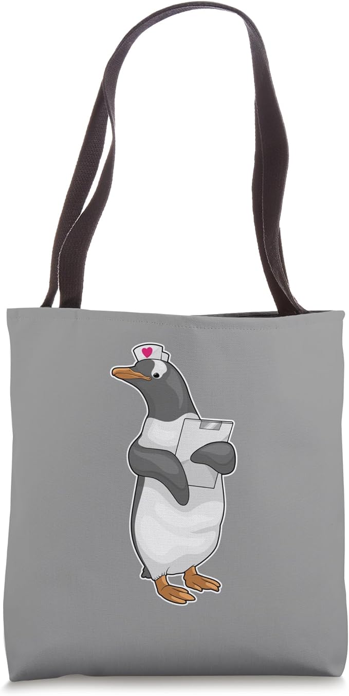Penguin Nurse Clipboard Tote Bag