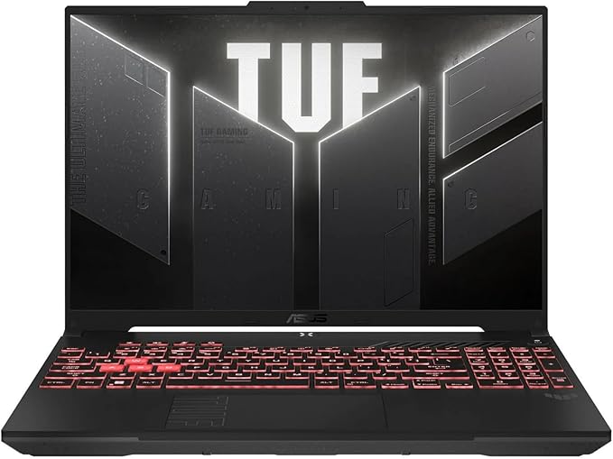 ASUS TUF Gaming A16 Laptop, 16”FHD + 144Hz Gaming Laptop, AMD Ryzen 7-7445HS, NVIDIA GeForce RTX 4050, 16 GB DDR5, 512 GB SSD, BK, Gray, Windows 11 Home, TWE Laptop Foldable Stand