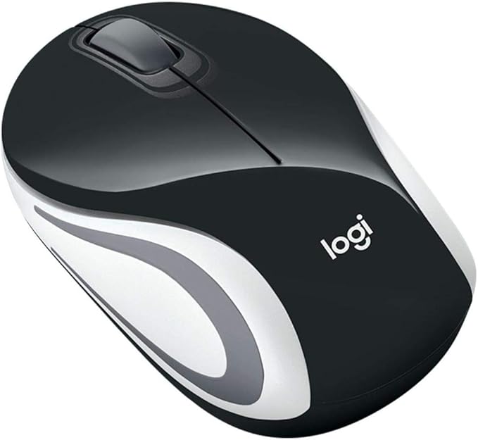 Logitech Wireless Mini Mouse M187 Ultra Portable,1000 DPI Optical Tracking, 3-Buttons, PC/Mac/Laptop - Palace Blue