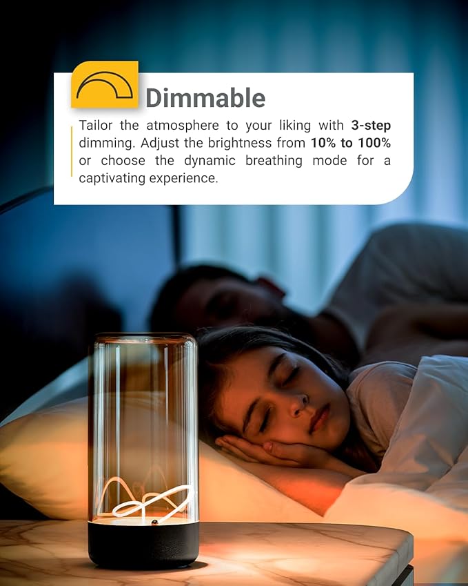 Sunco Magnetic Filament Light Rechargeable Table Lamps Minimalist Flexible LED Camping Lamp Dimmable Cordless 1W 55 LM 2700K Soft White 3-Step Dimming 10%-100% USB-C Rechargeable 2 Pack.