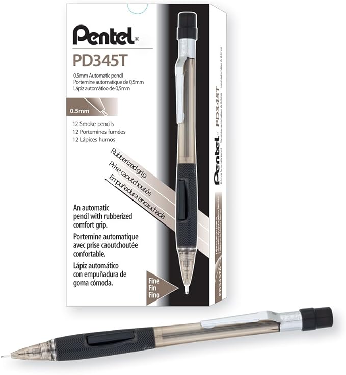 Quicker Clicker Mechanical Pencil (0.5mm) Transparent Smoke Barrel