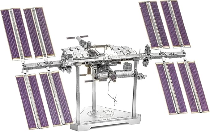 Metal Earth Fascinations Premium Series 3D Metal Models Set of 2 Kits - Space Shuttle Launch Kit - International Space Station