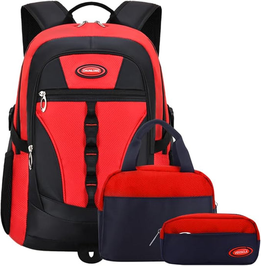 VIDOSCLA Teen Boys School Backpack Set Students Book Bags for Girls Backpack with Lunch Box