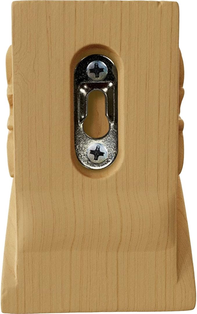 Ekena Millwork CORW02X02X04BAAL Small Acanthus Leaf Block Wood Corbels, 2 1/2"W x 2 1/4"D x 4"H, Alder